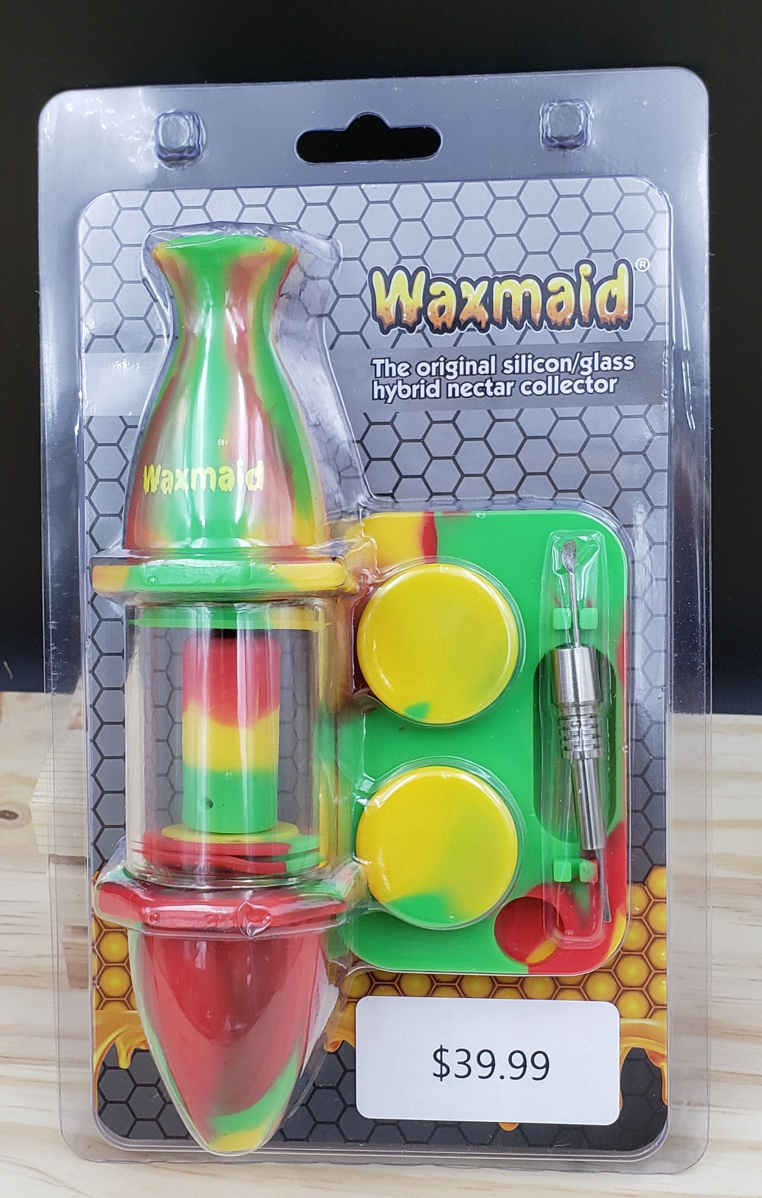 Waxmaid 8 Inches Capsule Silicone Nectar Collector Glass Nectar